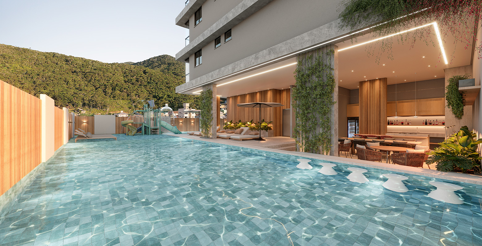 Piscina e deck