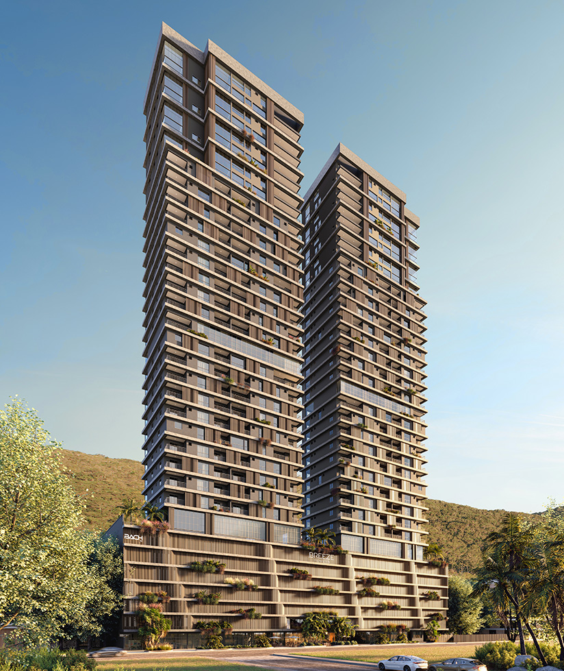 Render externo do Breeze Towers